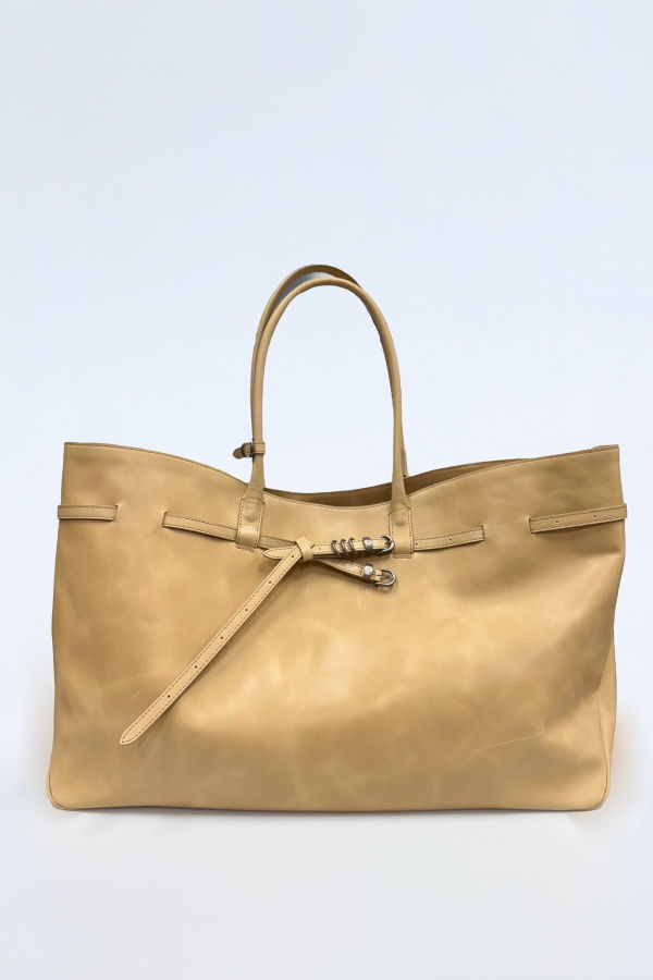 MARGESHERWOOD Grandma Used Bag XL Tote - French Beige