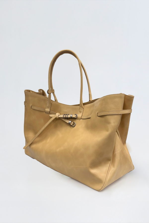 MARGESHERWOOD Grandma Used Bag XL Tote - French Beige