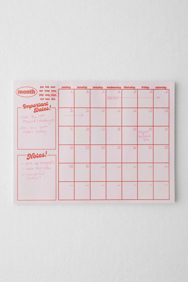 Sunthing Studio Monthly Notepad