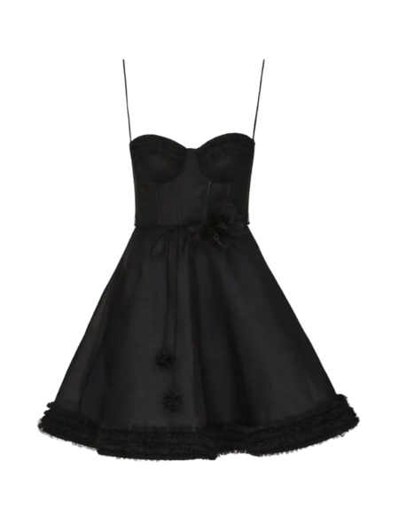 chinese dress ladies Natura Lace Edge Tie Mini Dress – Club21.com