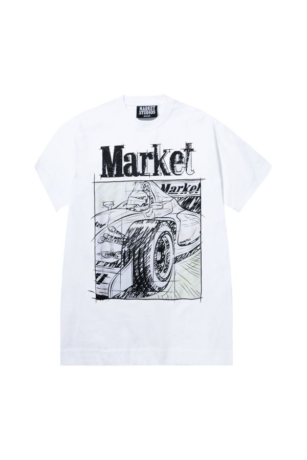 MARKET Scribbled Formula One UV T-Shirt
