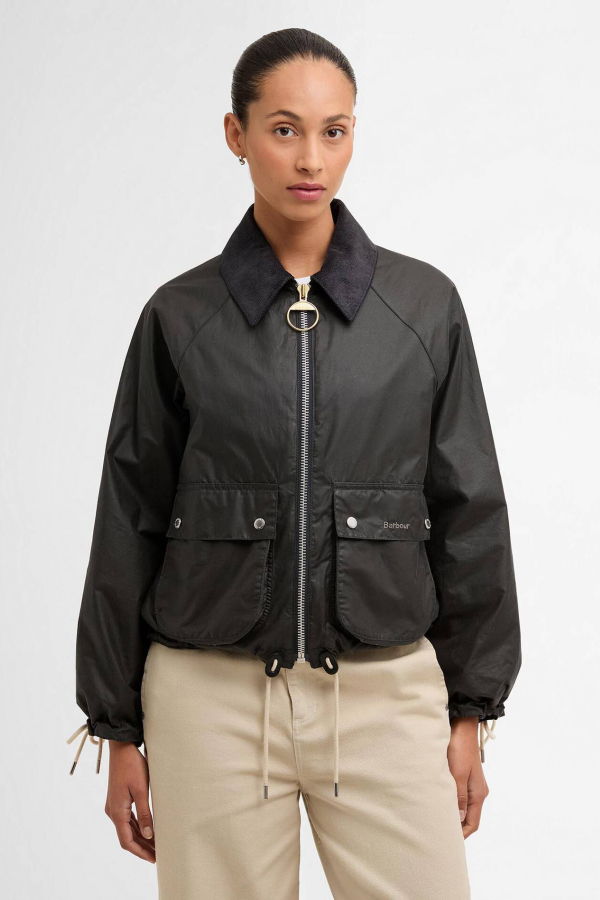 Barbour Marron Waxed Jacket - Gray