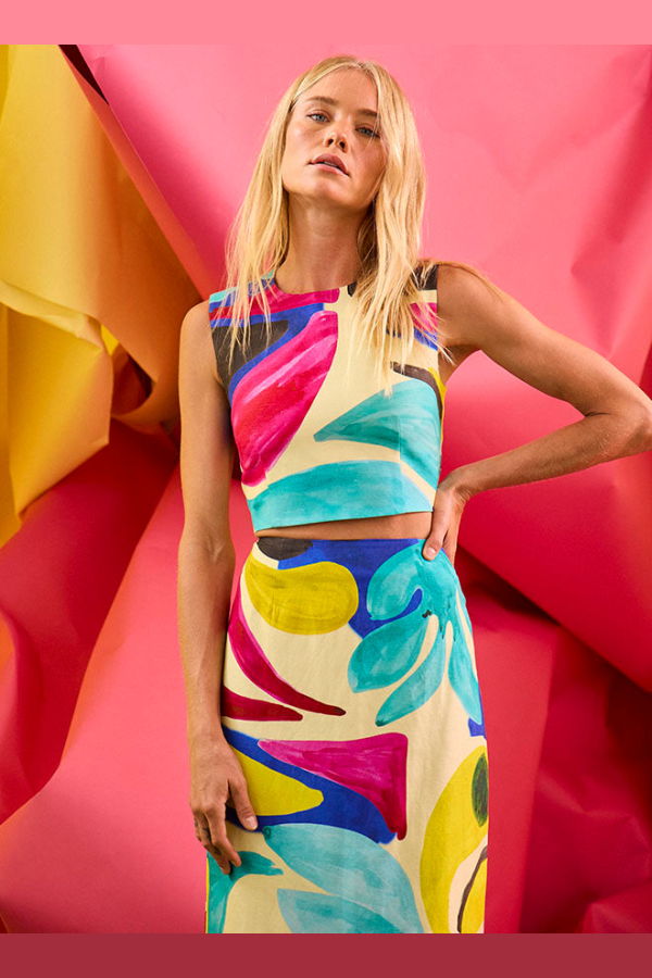 Hunter Bell Royce Top - Stroke Of Spring