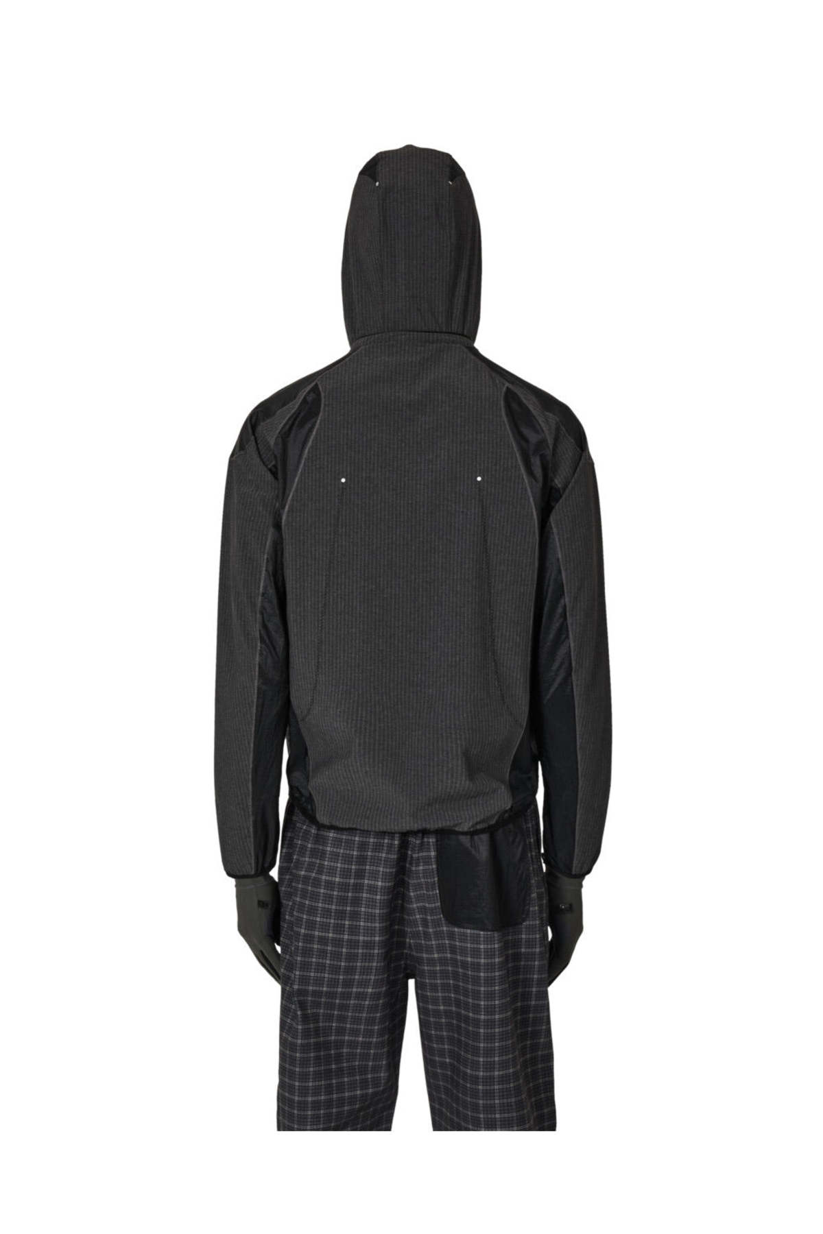 ROA Numb Pinstriped Hooded Wind Jacket - Black - Image 2 of 4