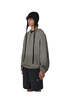 ROA Grey Bee Sun Faded Organic Waffle Zip Up Hoodie - Gray - Thumbnail 3