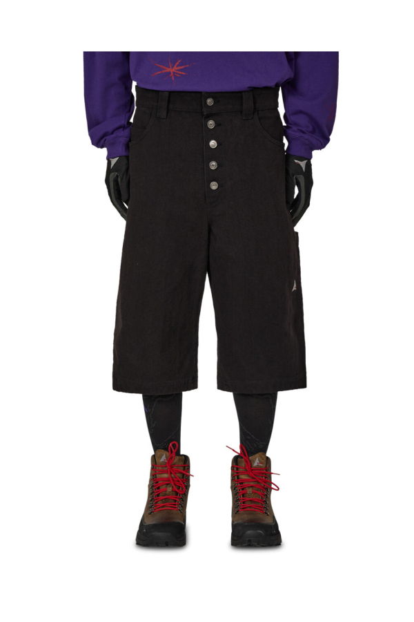 ROA Ash Canvas Shorts - Washed Black