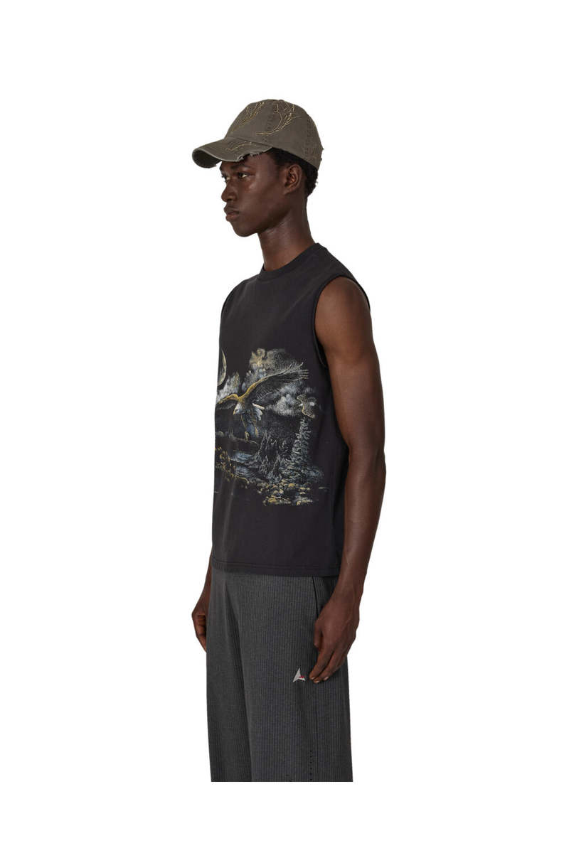 ROA Fai Sleeveless Tee - Washed Black