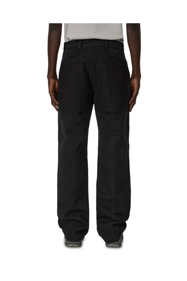 ROA Fomes Double Knee Washed Canvas Pants - Washed Black