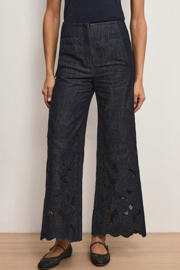 Veronica Beard Osborne Pant - Indigo Rinse