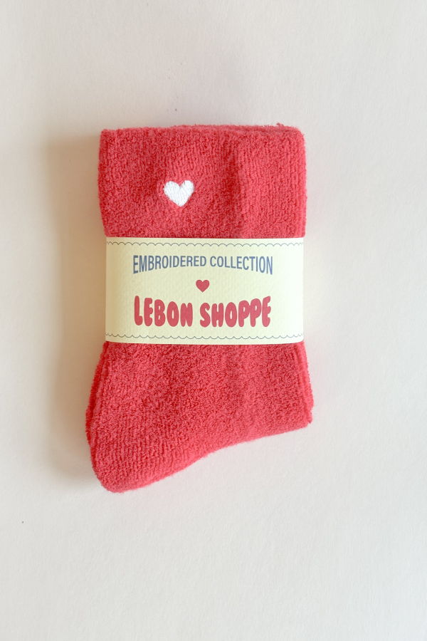 Unknown Embroidered Cloud Socks