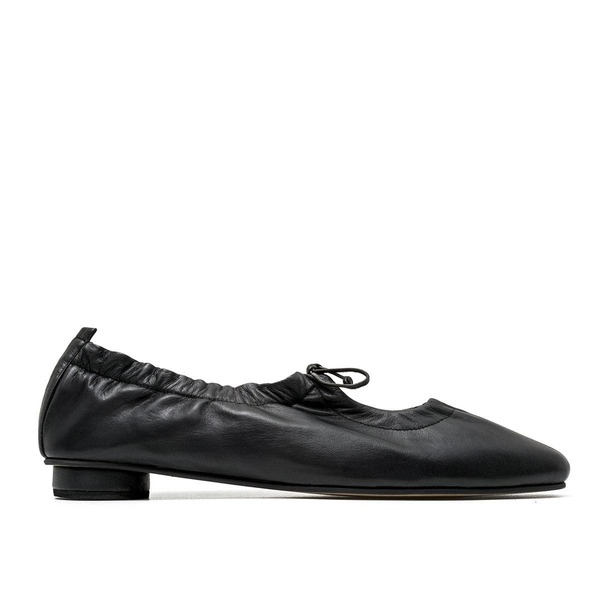 ALTA Gemma Tie-Top Leather Flats - Black ALTA Gemma Tie-Top Leather Flats - Black