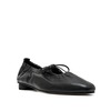 ALTA Gemma Tie-Top Leather Flats - Black - Thumbnail 2