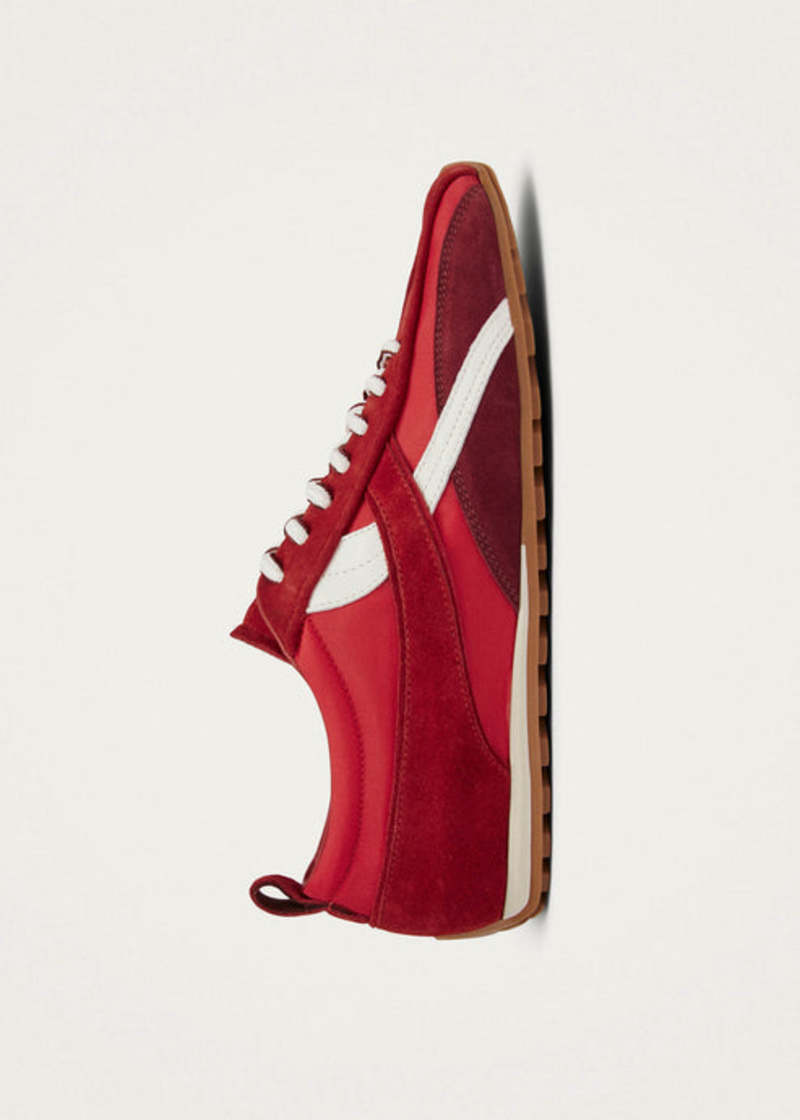Alohas Tb.304 Nylon Red Leather Sneakers