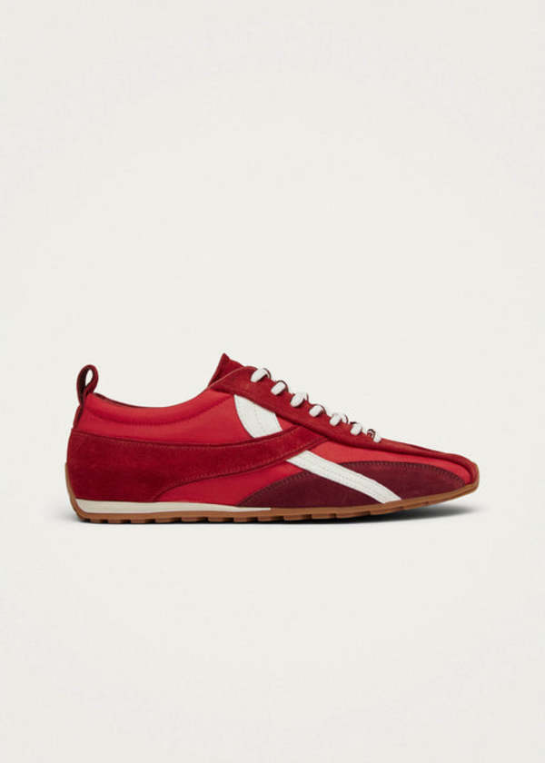 Alohas Tb.304 Nylon Red Leather Sneakers