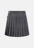 Balenciaga Grey Pleated Mini Skirt - Gray - Thumbnail 1