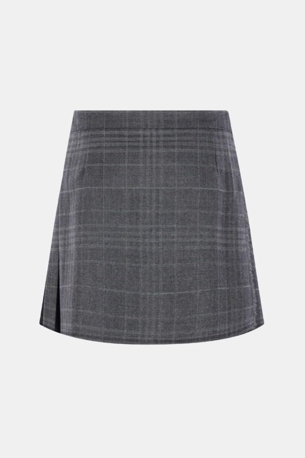 Balenciaga Grey Pleated Mini Skirt - Gray