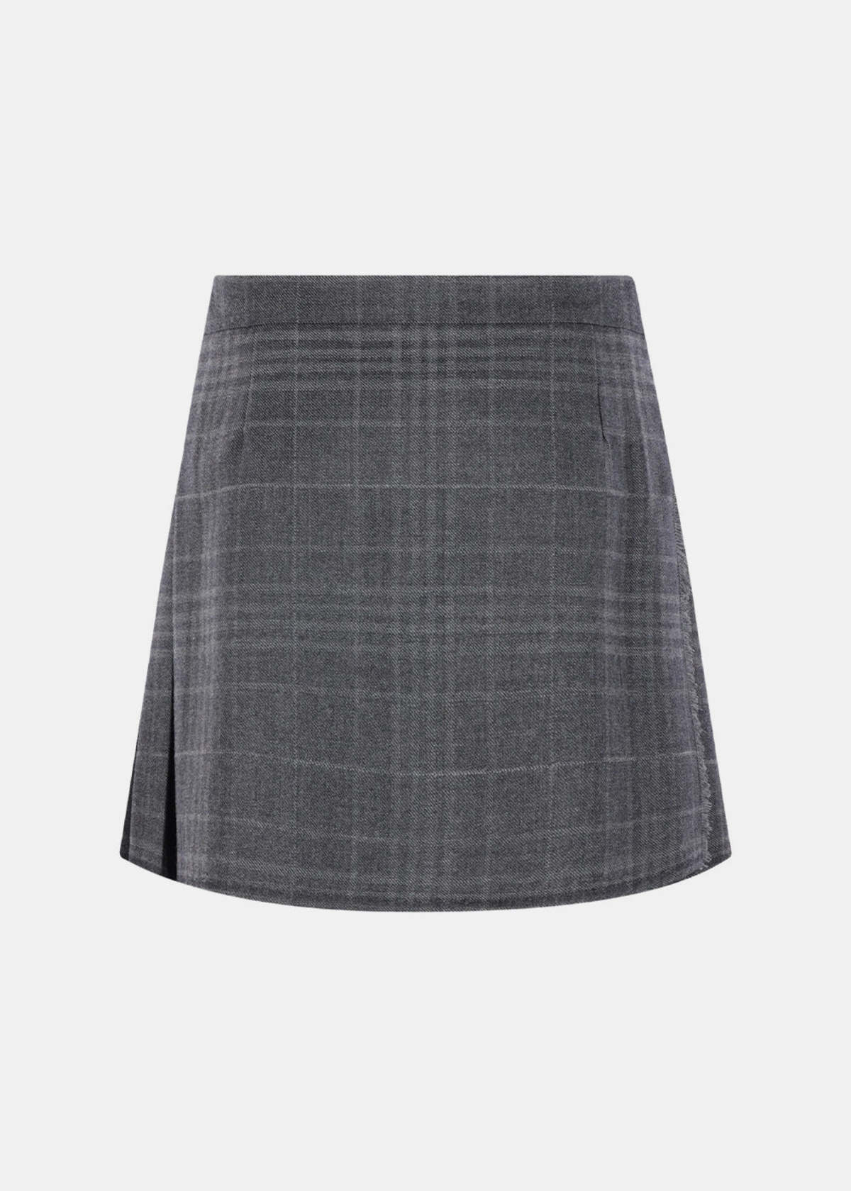 Balenciaga Grey Pleated Mini Skirt - Gray - Image 2 of 2