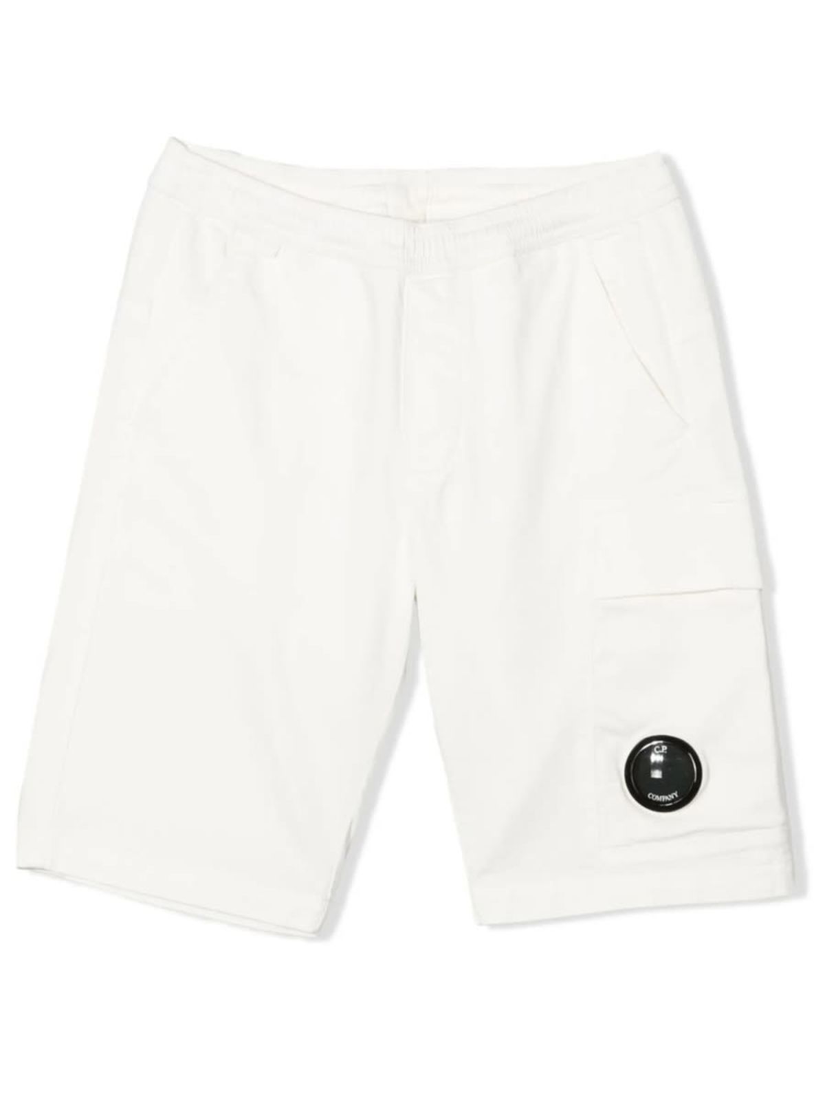 KIDS C.P. Company Bermuda Cargo Shorts - White - Image 1 of 3