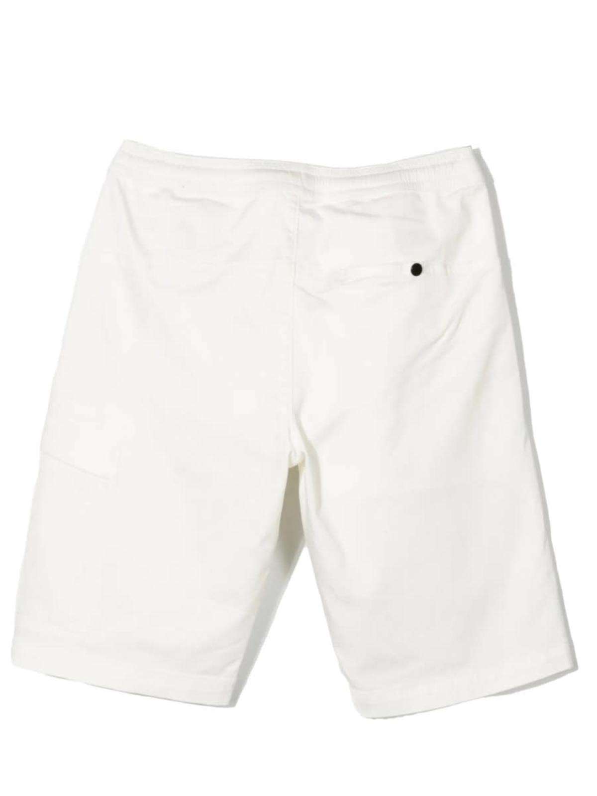 KIDS C.P. Company Bermuda Cargo Shorts - White - Image 2 of 3