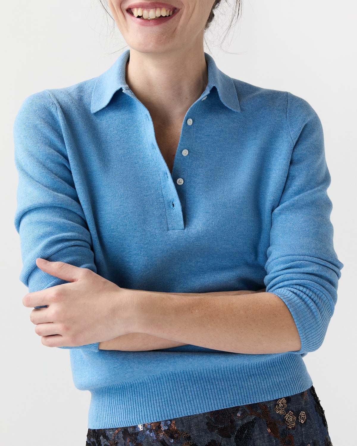 Ann Mashburn Connor Sweater - Cameo Blue - Image 5 of 5