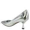 Madison Maison Annuccia Croc Hi Heel Pump - Silver - Thumbnail 3
