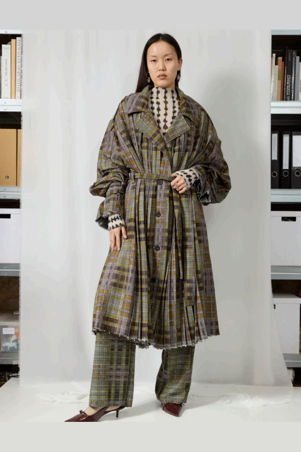 Julia Heuer Emil Pleated Coat Radomir Coat
