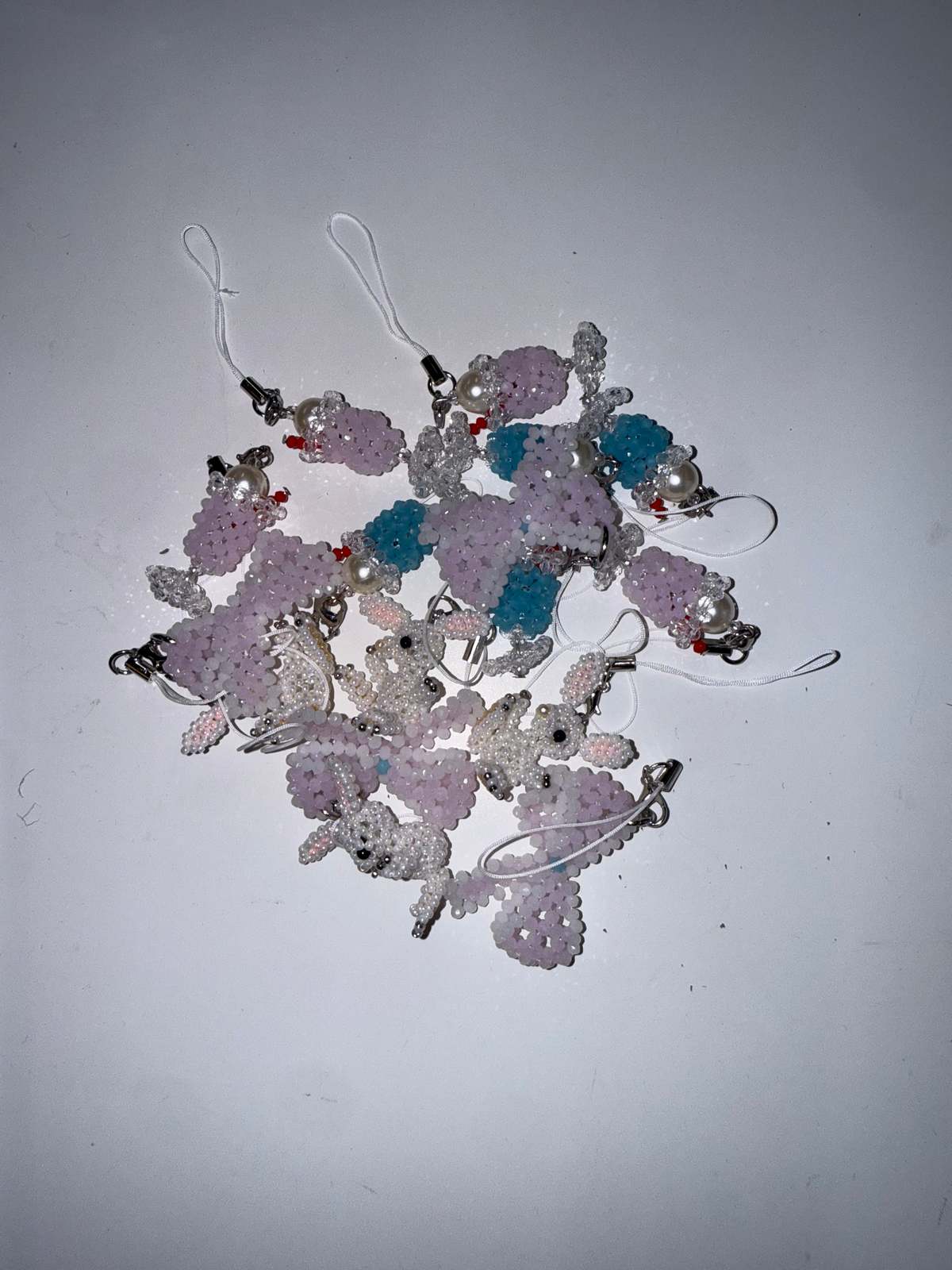 Ri-Ri-Ku Hand-Beaded Korean Phone Charms - Image 1 of 2