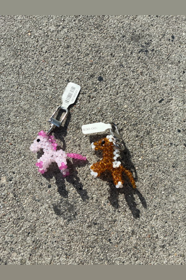 Ri-Ri-Ku Handmade Beaded Pony Keychain