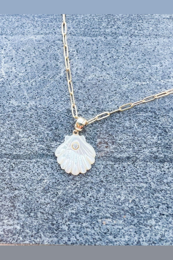 Thatch Coquille Mother Of Pearl Bail Charm