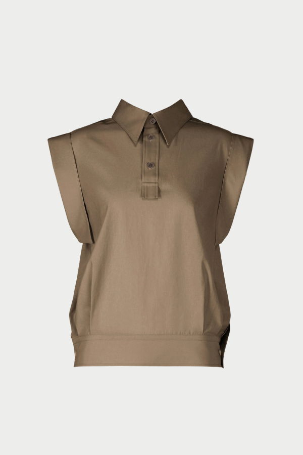 Issey Miyake Odd Cap Sleeveless Shirt