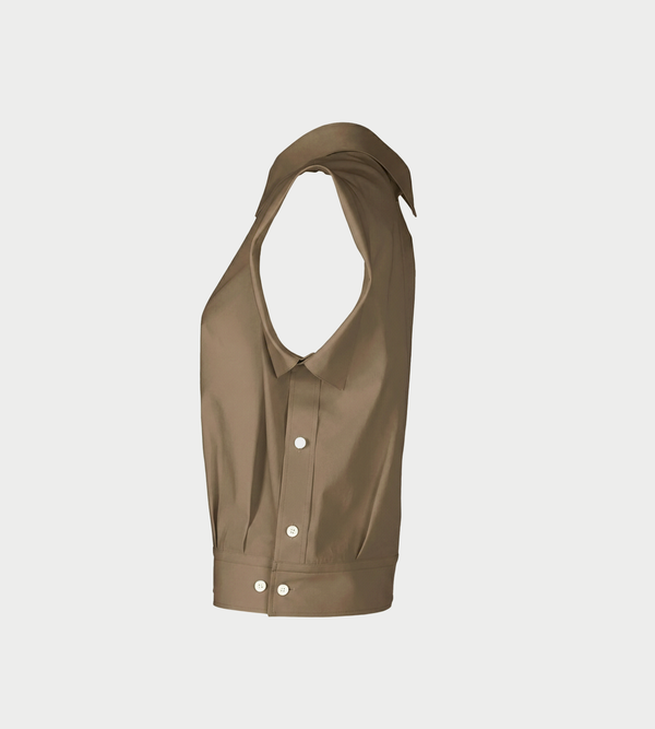Issey Miyake Odd Cap Sleeveless Shirt