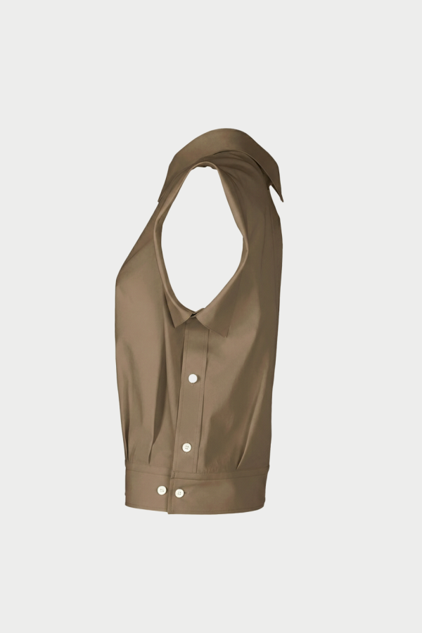 Issey Miyake Odd Cap Sleeveless Shirt