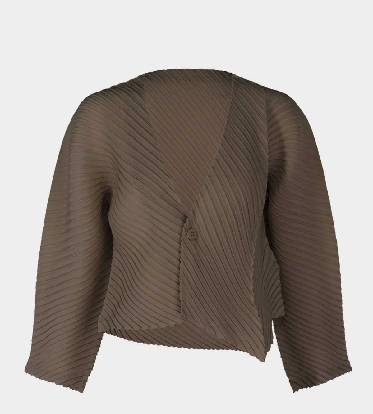 Issey Miyake Plaster Pleats Solid Cardigan - Image 1 of 2