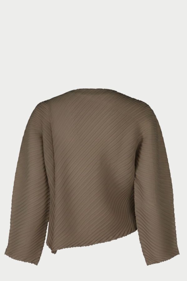 Issey Miyake Plaster Pleats Solid Cardigan