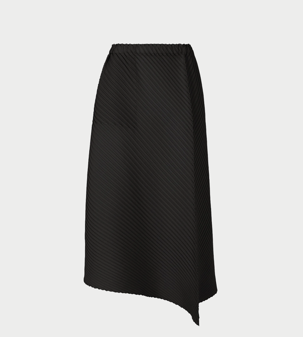 Issey Miyake Plaster Pleats Solid Skirt