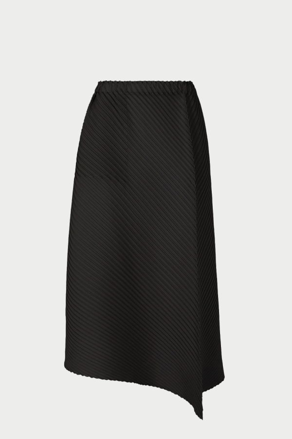 Issey Miyake Plaster Pleats Solid Skirt
