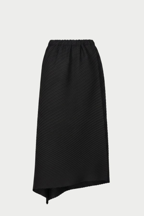 Issey Miyake Plaster Pleats Solid Skirt