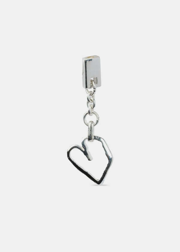 parts of four Jazz's Heart Dangle Earring - Silver