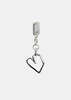 parts of four Jazz's Heart Dangle Earring - Silver - Thumbnail 1
