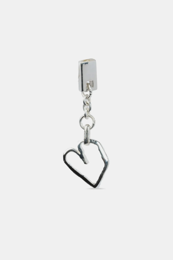 parts of four Jazz's Heart Dangle Earring - Silver