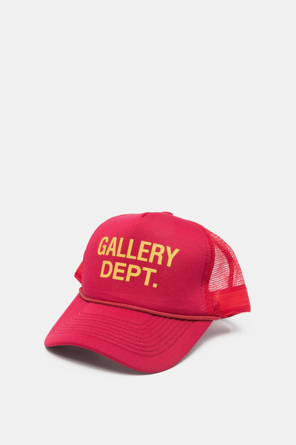 GALLERY DEPT. GD Logo Trucker Hat - Wine