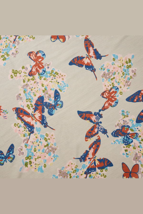 Ten Thousand Villages Komal Butterfly Chiffon Scarf
