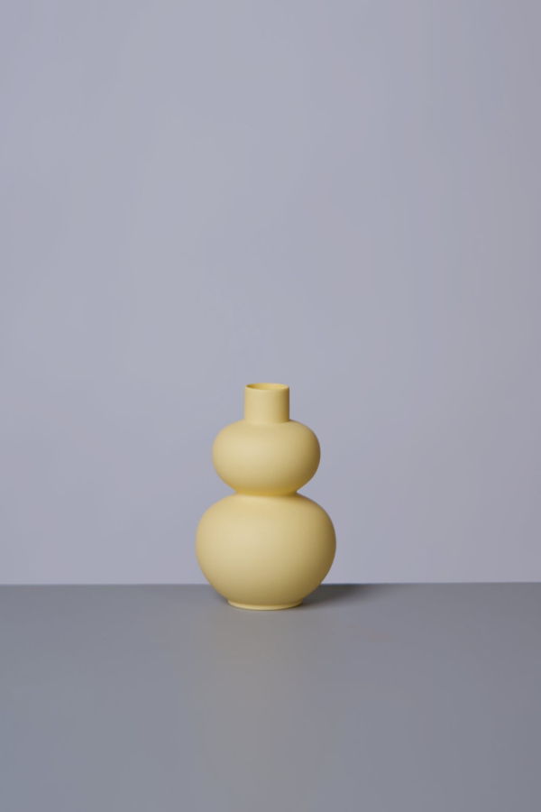 Middle Kingdom Matte Porcelain Mini Double Lobed Vase