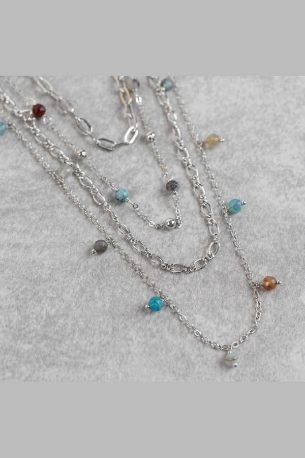 Ten Thousand Villages Nanda Layered Beaded Necklace