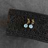 Ten Thousand Villages Sona Chalcedony Blue Gem Drop Earrings - Thumbnail 3