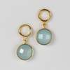 Ten Thousand Villages Sona Chalcedony Blue Gem Drop Earrings - Thumbnail 4