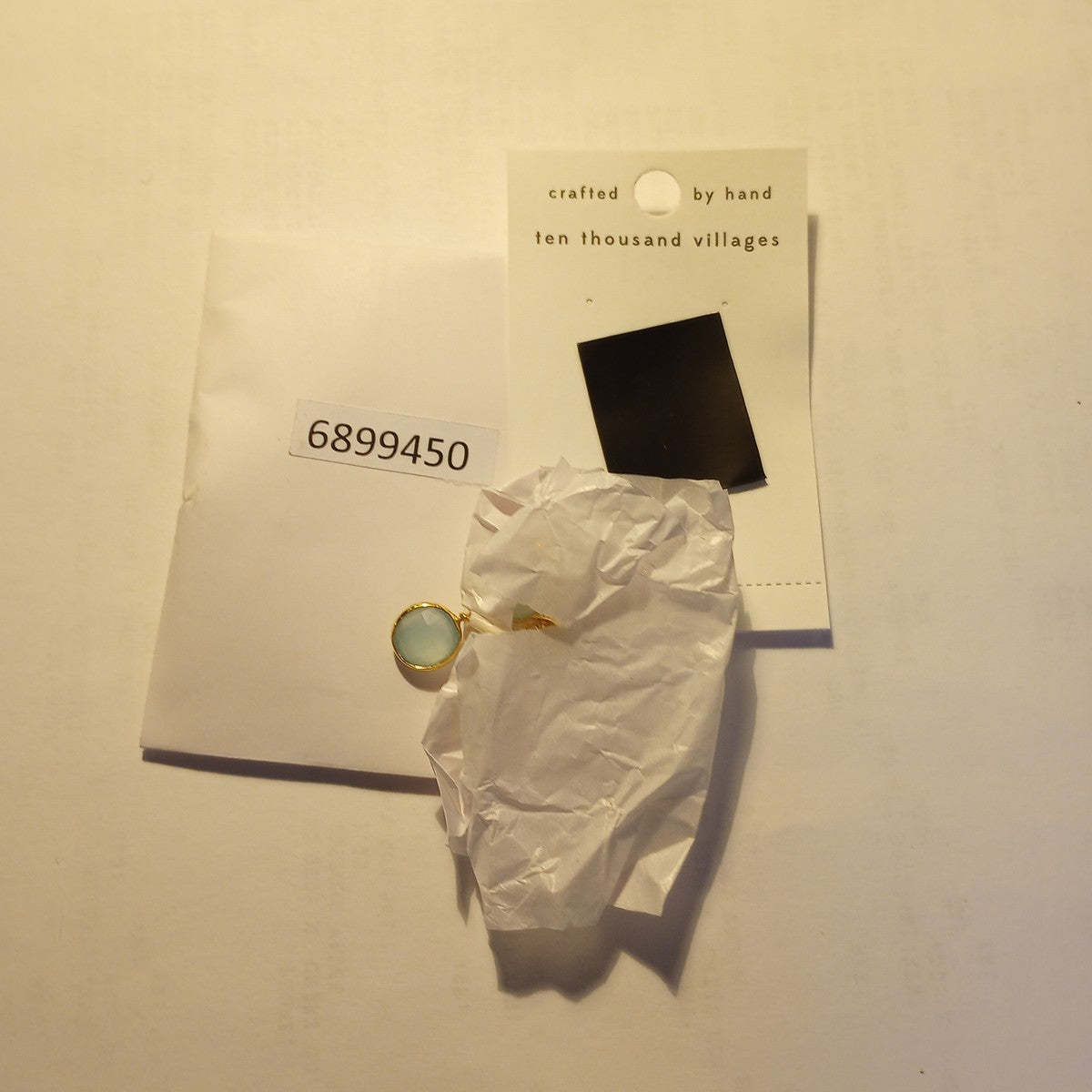 Ten Thousand Villages Sona Chalcedony Blue Gem Drop Earrings - Image 5 of 6