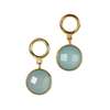 Ten Thousand Villages Sona Chalcedony Blue Gem Drop Earrings - Thumbnail 6