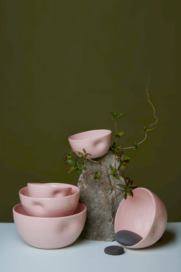 Middle Kingdom Unique Series Thumb Print Porcelain Bowl