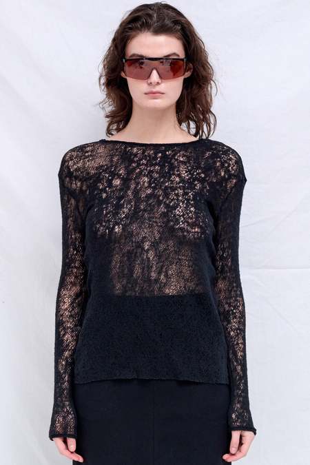 Gabriela Coll Garments Loro Piana Fine Wool No.118 Shirt - Black